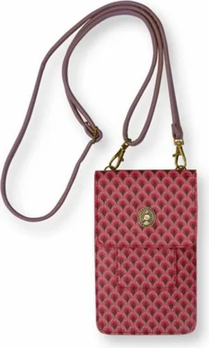 Pip Studio Phone Bag Suki Pink - Stilvolle Handytasche - Damen-Geldbörsen mit verstellbarem Tragegurt, Kunstleder und praktischen Fächern für Handy und Karten – ideal für den Alltag.