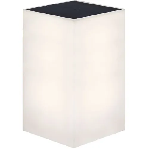 New Garden WALLY 12X12X18 SOLAR WALL - Technik: Nachhaltige Solar-Wandleuchte aus recyceltem Kunststoff mit Dämmerungs- und Bewegungssensor für automatisches Licht und bis zu 20 Stunden Akkulaufzeit.
