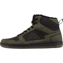 Kappa Unisex Stylecode: 243374 Lineup Fur Sneaker, Army Black, 45 EU - Wanderschuhe mit flachem Absatz und wasserabweisendem Material, ideal für Outdoor-Abenteuer und vielseitigen Einsatz.