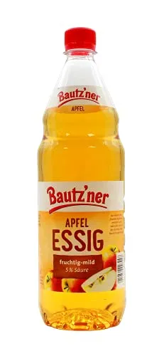 Bautz`ner Apfel-Essig 5% fruchtig-mild, 12er Pack (12 x 1 l)