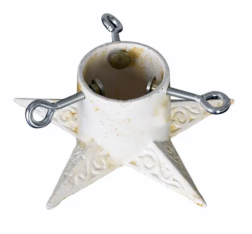 Kerzenleuchter Christbaumständer Kerzenständer weiß Stern Antik Baumständer neu