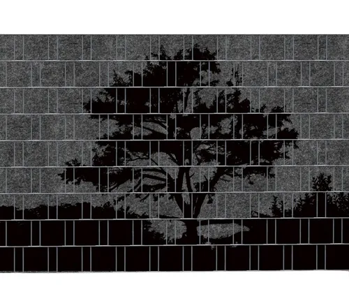 zaunzu Sichtschutzstreifen COUNTRY 3 - Bedruckter Sichtschutz 2,5m x 1,8m, (1 Rolle, Motivdruck Sichtschutzstreifen), Einfarbiger Druck für Doppelstabgitter