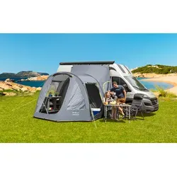 Berger Touring Easy Air XL aufblasbares Vorzelt - Reisemobilvorzelt mit eingenähtem Boden, ideal für komfortables Camping. Wassersäule von 3000 mm und XL-Größe bieten optimalen Schutz und Platz.