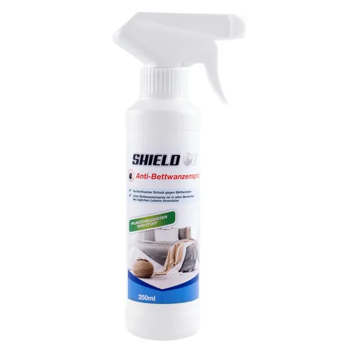 ShieldOn Anti-Bettwanzenspray 250 ml - effektiver Schutz gegen Bettwanzen - Ungezieferschutz: Hochwirksames Spray aus Deutschland, ideal zur Bekämpfung von Bettwanzen und für ruhigen Schlaf.