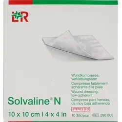Solvaline N Kompressen 10 x 10 cm steril (10 Stk.)