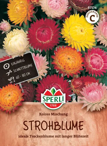 Mein schöner Garten DE SPERLI Strohblumen-Samen 'Koloss Mischung', bunt EH001492-001