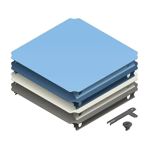 Quadro Plattenset XXL Home – Erweiterungs-Set für kreative Spielmöglichkeiten - Indoor Klettergerüste für Kinder mit 10 stabilen Platten, ideal für vielseitige Aufbauten; UV-stabil und belastbar bis 100 kg, perfekt für drinnen und draußen.