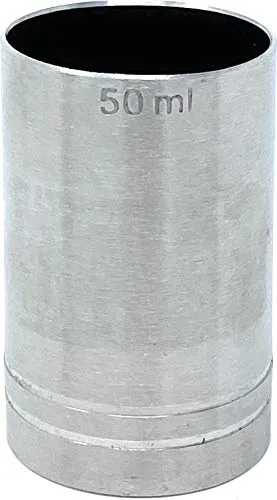 MAK Messbecher Cocktail 50 ml Edelstahl Barmaß Jigger 5cl Dosierer Alkohol Zertifikat Bar