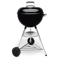 Weber Bar-B Kettle 47 cm Schwarz - Der perfekte Grill für gesellige Abende - Grills für bis zu 8 Personen, mit One-Touch-System für einfache Reinigung und Temperaturkontrolle. Ideal für Familie und Freunde!