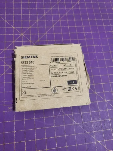 Siemens 5ST3010 Hilfsschalter 1S+1Ö - Universeller Zusatzschalter für Schutzschaltgeräte mit einfacher Montage und hohem Qualitätsstandard