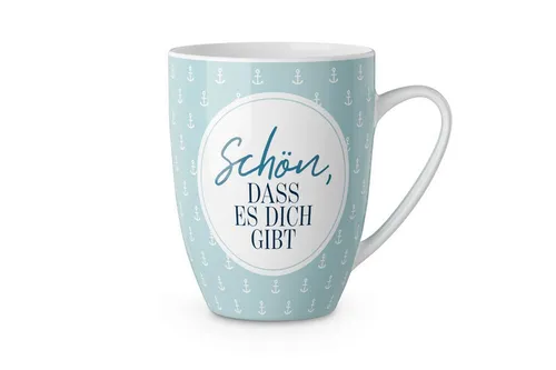 LaVida Becher für Dich 250 ml, Schön dass es Dich gibt, Anker, maritim