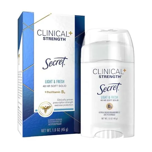 Produktbild Secret Clinical Strength Anti-Transpirant Deodorant Soft Solid, Light & Fresh Duft, 60 oz (2 Stück)