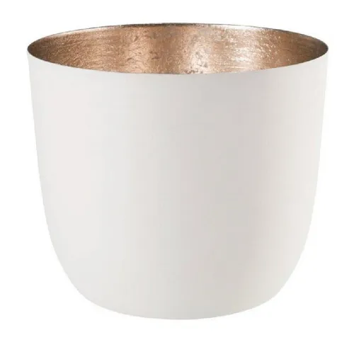 Giftcompany Kerzenhalter Windlicht Madras Weiß Gold