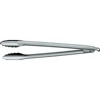 RÖSLE Grillzange Barbecue 25054 - 43 cm Edelstahl - Grillbesteck mit patentiertem Verschlusssystem für präzises Wenden und Servieren von Grillgut, spülmaschinengeeignet und ideal für BBQ-Liebhaber.