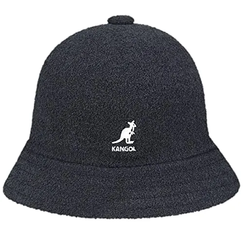 Kangol Bermuda Casual Stoffhut Sommerhut Glockenhut Damen/Herren - Strandhut Unisex Reisehut Frühling-Sommer Sommer - L (58-59 cm) dunkelgrau