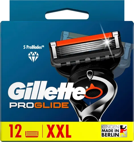 Gillette ProGlide Systemklingen 12er - KLINGEN HERREN - 12 Ersatzklingen für eine präzise und komfortable Rasur, ideal für den modernen Mann, der Wert auf Stil legt.