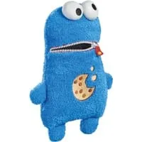 Schmidt Spiele Sesame Street Cookie Monster - Plüschfigur 30 cm, Sorgenfresser für Kinder ab 0 Jahren, waschbarer und weicher Plüsch
