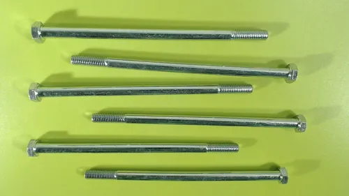 6X M6x120 Sechskantschrauben Teilgewinde 8.8 galv. verzinkt DIN 931 / ISO 4014