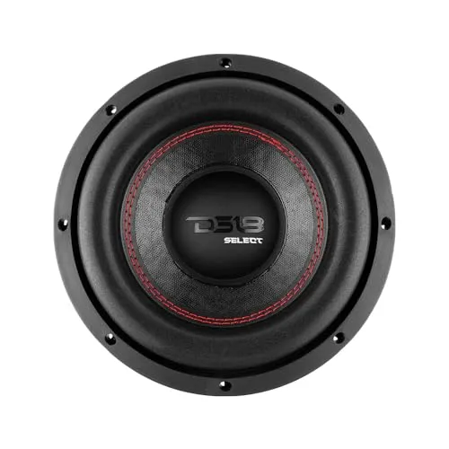 DS18 Auto-Audio-Subwoofer 20,3 cm (8 Zoll), 400 W, 4 Ohm, SVC Single Voice Coil SLC8S