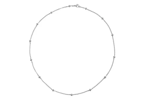 Heideman Collier Alison silberfarben mit Perlen - Elegante Halskette für Damen aus hochwertigem Edelstahl. Mit kleinen Perlen und praktischem Karabinerverschluss, ideal für jeden Anlass. Tragekomfort und Stil vereint in einem Schmuckstück!