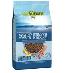 Wildborn Soft Pearl mit 7 Sorten Fisch - 12kg Premium Hundefutter - Getreidefreies Hundefutter mit 75% fangfrischem Fisch, hypoallergen und besonders leicht verdaulich. Ideal für sensible Hunde und Allergiker.