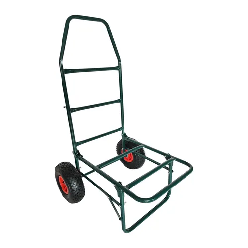 relaxdays Sackkarre Transportwagen klappbar 80kg, grün - Robuster klappbarer Plattformwagen mit Luftbereifung für den bequemen Transport von Getränkekisten, Werkzeug und mehr. Ideal für Garten, Camping und Umzüge – platzsparend verstaut und mit stabilem Stand beim Be- und Entladen.