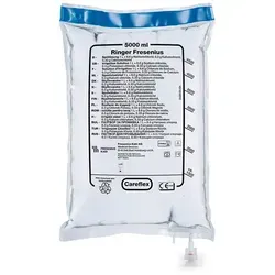 Ringer Lösung Fresenius 5000 ml - Arzneimittel zur Infusion, ideal zur rehydration und Elektrolytausgleich, in praktischer Plastikverpackung für einfache Handhabung.