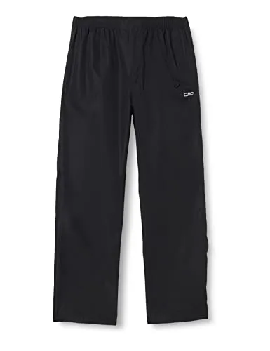 CMP Damen-Regenhose aus Ripstop-Polyester, Schwarz, D44 - Funktionsjacken mit Clima Protect Technologie für optimalen Regenschutz, wasserdicht und atmungsaktiv, ideal für Outdoor-Aktivitäten.