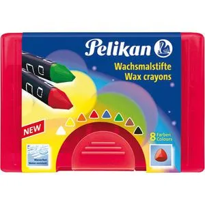 Pelikan 722942 665/8 Wachsmalstifte wasserfest, 8 Stück von Pelikan