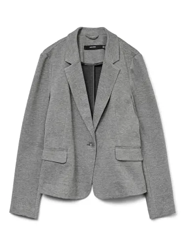Vero Moda Jerseyblazer VMJULIA LS BLAZER JRS NOOS - Eleganter Blazer für Damen, gerade geschnitten mit tiefem V-Ausschnitt – ideal für stilvolle Business-Looks oder lässige Outfits.