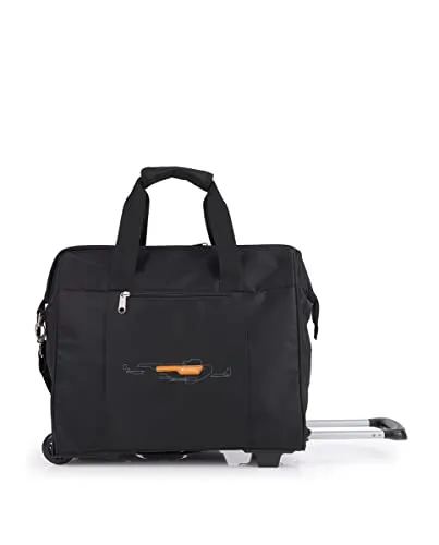 Gabol Week Eco 2 Rollen Reisetasche 39 cm schwarz - Trolley in stilvollem Schwarz, umweltfreundlich aus recycelten Materialien, perfekt für kurze Reisen oder Wochenendausflüge.