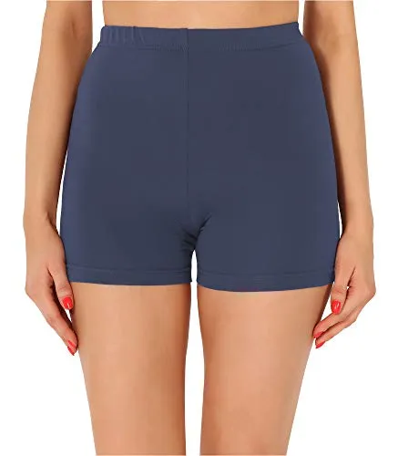 Merry Style Damen Shorts Radlerhose Unterhose Hotpants Kurze Hose Boxershorts aus Baumwolle MS10-358 (Jeans,M)
