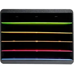 Exacompta 305798D Premium Ablagebox Querformat - Schreibtischorganisationsbox mit 5 Fächern für DIN A+ Dokumente, hoch belastbar und stapelbar für mehr Platz auf dem Schreibtisch.