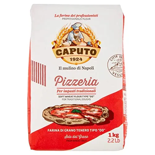 Mulino Caputo ganze geschälte Tomaten, Tomatensaft. Bruttogewicht: 400 g Abtropfgewicht: 240g Mehl Caputo Pizzeria 1 kg - Karton (10 Stück)