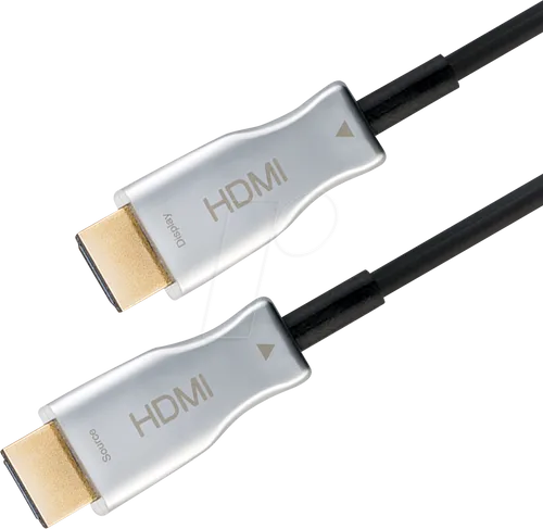 GOOBAY 65568 - Aktiv Optisches HDMI Kabel (AOC) 30 m - A/V-Kabel (HDMI) für 4K @ 60 Hz Übertragung, ideal für lange Distanzen bis 100 m mit hoher Flexibilität und bester Signalqualität dank AOC-Technik.