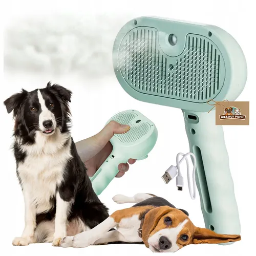 Selbstreinigende elektrische Dampfbürste für Hunde – Fellpflege leicht gemacht