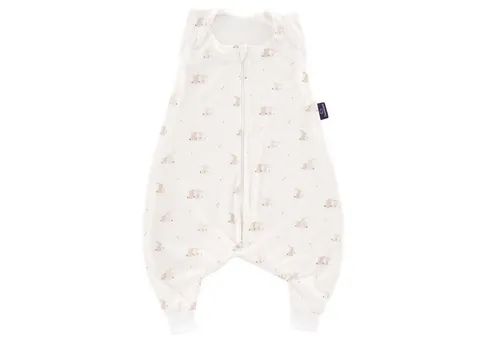 TRÄUMELAND Baby Schlafsack mit Füßen 0.5 TOG Little Farm grün - Baby Schlafsäcke für Sommernächte: Atmungsaktiver Schlafsack mit regulierbarem Belüftungsschlitz für optimale Luftzirkulation und sicheren Schlaf in warmen Nächten. Öko-Tex 100 zertifiziert und maschinenwaschbar für beste Hygiene.