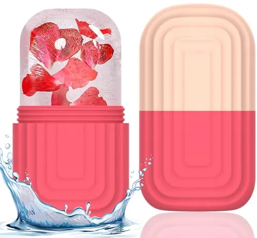 Produktbild Ice Roller, Eisroller Gesicht und Nackenmassagegerät Skincare, Ice Gua Sha und Gesichtsroller für Reduzierung von Gesichtsschwellungen, Hydratisieren und Analgesieren, Geschenk für Frauen