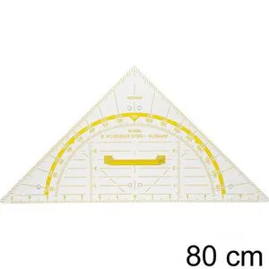 ARISTO Geodreieck GEO DREIECK 2 80,0 cm in weiß von Aristo