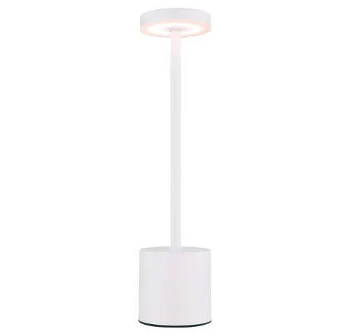 GLOBO LIGHTING Schreibtischlampe mit Touchdimmer – LED, Neutralweiß, Akku - Moderne Tischleuchte für geschlossene Räume, mit fest verbautem LED-Leuchtmittel und Touch-Funktion. Ideal zum Lesen und Arbeiten, sorgt für angenehmes Licht bei minimalem Platzbedarf.