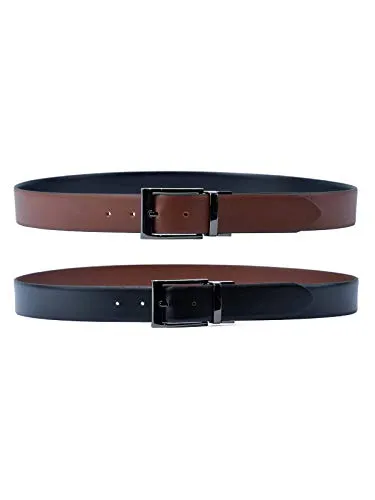 LLOYD Herren Wendegürtel 35mm Schwarz-Braun 100 - Herren-Gürtel, vielseitig einsetzbar mit zwei Farben für jeden Anlass und perfekten Sitz dank 35mm Breite.
