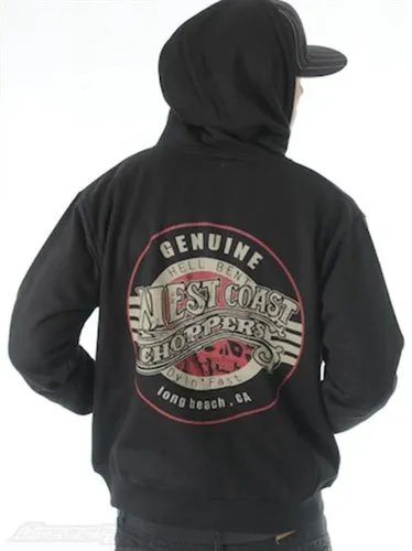 West Coast Choppers,WCC,Jacke,Genuine,schwarz,Gr. XXL