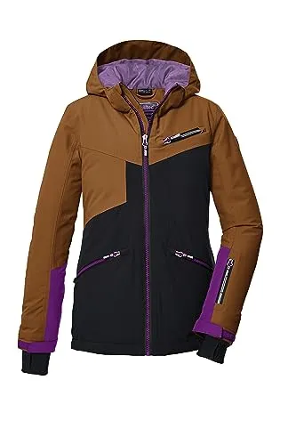 Killtec Ski- / Snowboardjacke für Kinder in Hellbraun, Größe 140 - Wasserdichte und atmungsaktive Ski- / Snowboardjacke in Hellbraun für Kinder, ideal für Outdoor-Abenteuer. Mit Kapuze, reflektierenden Details und verstellbaren Ärmelabschlüssen.