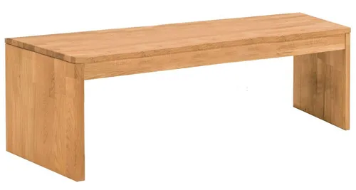 Trendmöbel24 Garderobenbank KIRSA 160 cm aus massiver Wildeiche