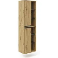 Vicco Hochschrank Viola, Artisan-Eiche/Anthrazit, 50 x 170 cm - Hochschrank in Artisan-Eiche und Anthrazit, bietet viel Stauraum mit 2 Scharniertüren und passt perfekt in jedes moderne Zuhause.