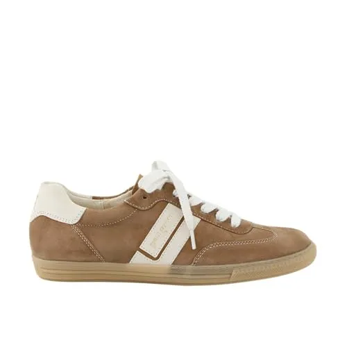 Paul Green Sneaker Beige in Gr. 38.5 - Eleganter Komfort für Damen - Stylische Sneaker aus Velourleder in der Farbe nut shell, ideal für den täglichen Gebrauch. Der Pfennigabsatz sorgt für zusätzlichen Komfort und ein schickes Design.