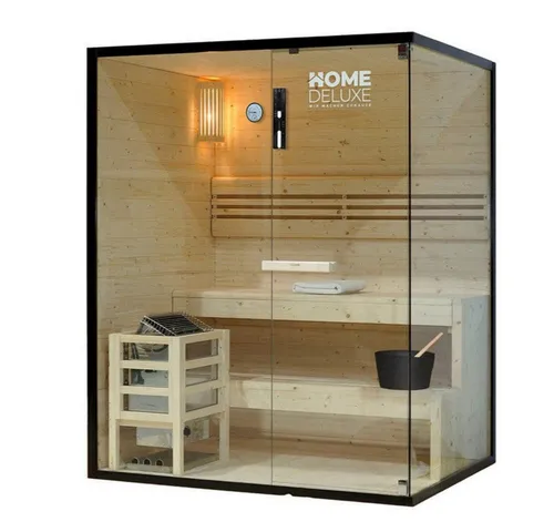 DEKO VERTRIEB BAYERN Sauna XXL Premium Traditionelle Sauna 150x120 cm
