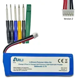 ARLI Akku passend für JBL Charge 2 Plus 2+ Charge 3 2015 Version 2 GSP1029102R P763098 6000mAh