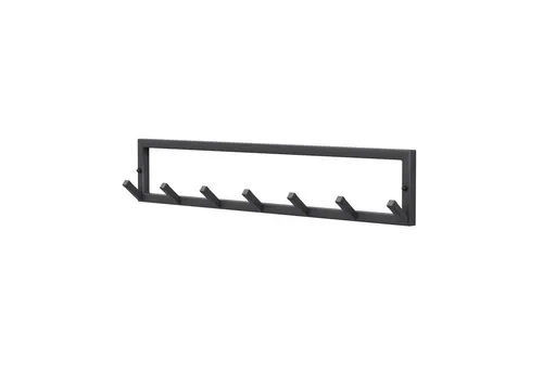 QLS Kleiderhaken Metall Wandhaken - 7 Haken im Industriestil - Kleiderhaken im industriellen Design, ideal für Flur, Wohnzimmer oder Küche. 7 Haken bieten viel Platz für Kleidung und Accessoires.