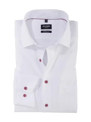 OLYMP Businesshemd 1242/54 in Mauve - Größe 43 - Hochwertiges Businesshemd aus 100% Baumwolle in elegantem Mauve. Ideal für den professionellen Einsatz und sorgt für einen gepflegten Auftritt.